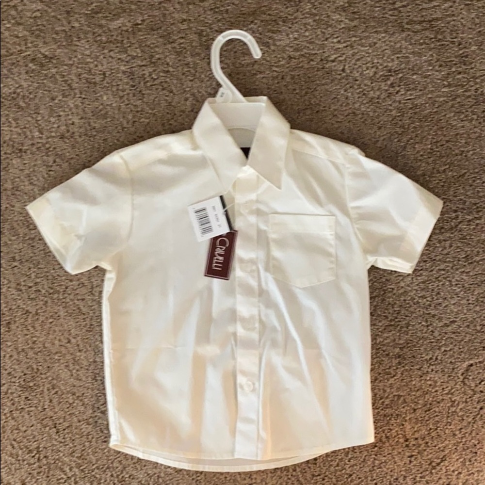 Cream button down shirt